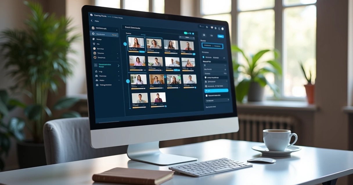 Editing panel with scheduling for social media videos