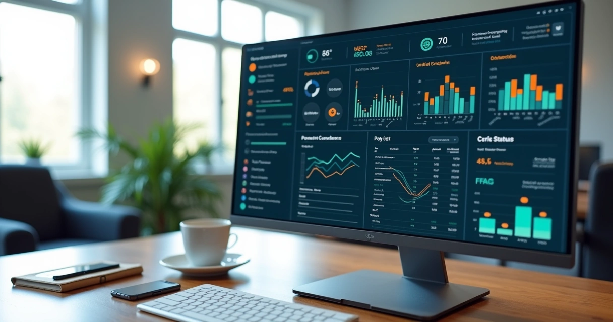 Painel de campanha com métricas integradas em várias plataformas 