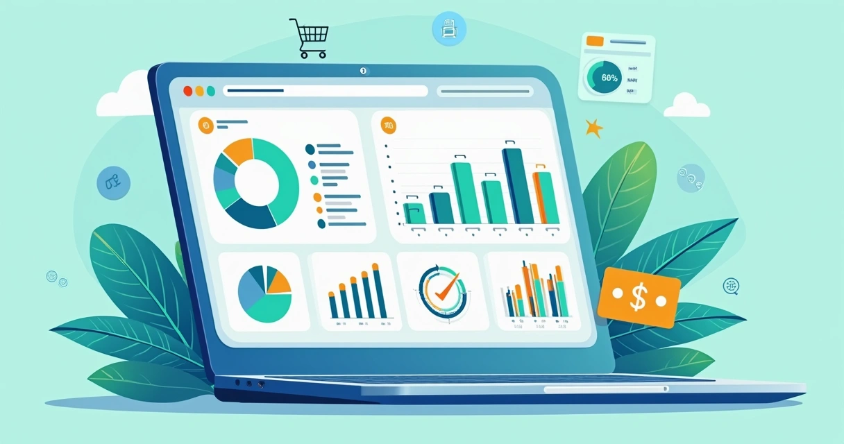 Dashboard de relatório de pagamentos em plataforma digital 