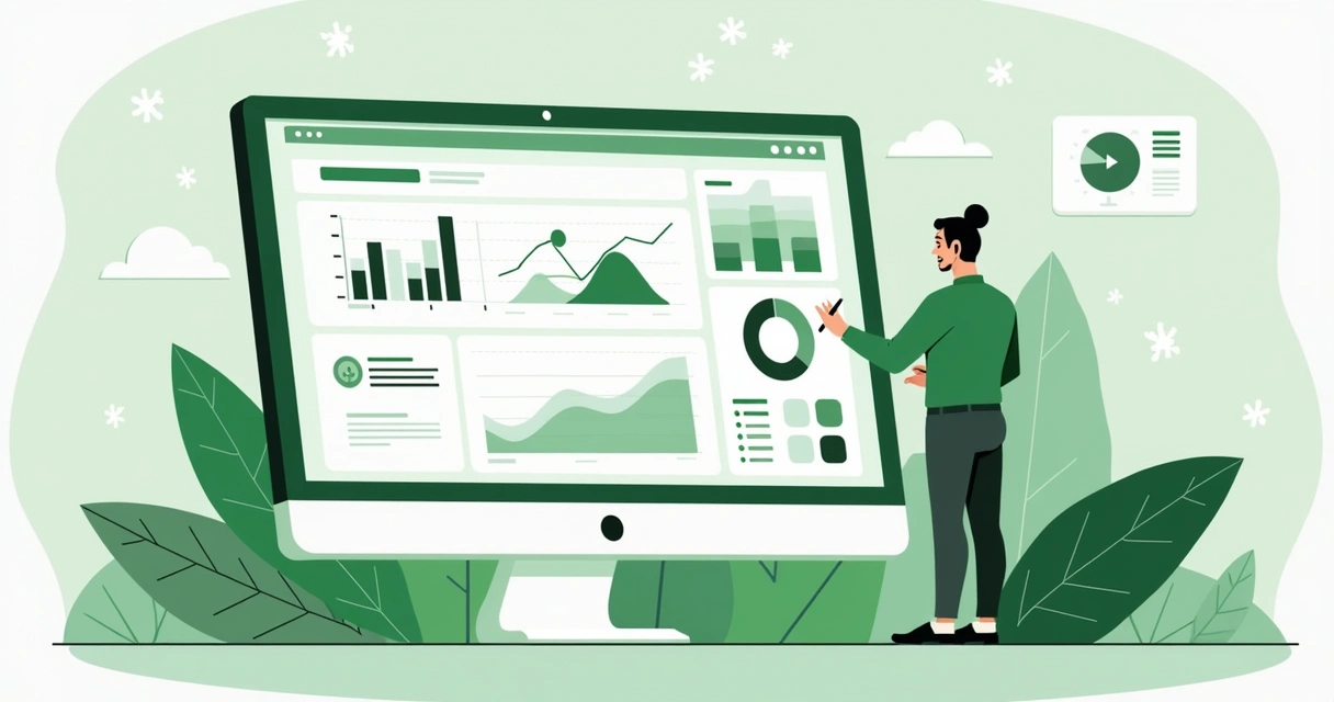 Painel online com gráficos de vendas de gateway 