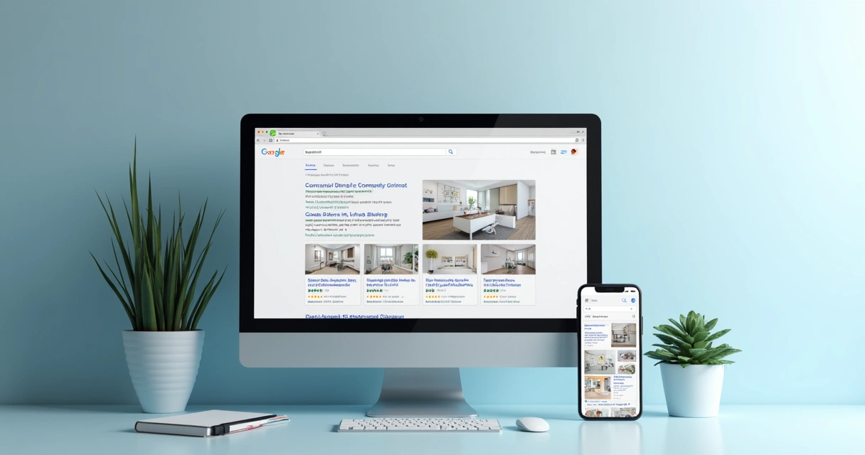 Painel de resultados do Google exibindo clínicas odontológicas 