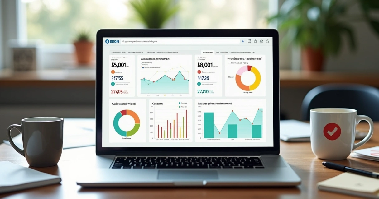 Painel simples com métricas de leads e vendas 
