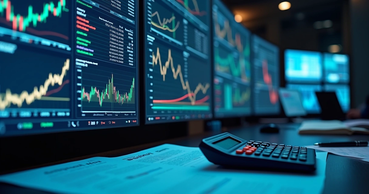 Painel com indicadores de risco bancário e gráficos 