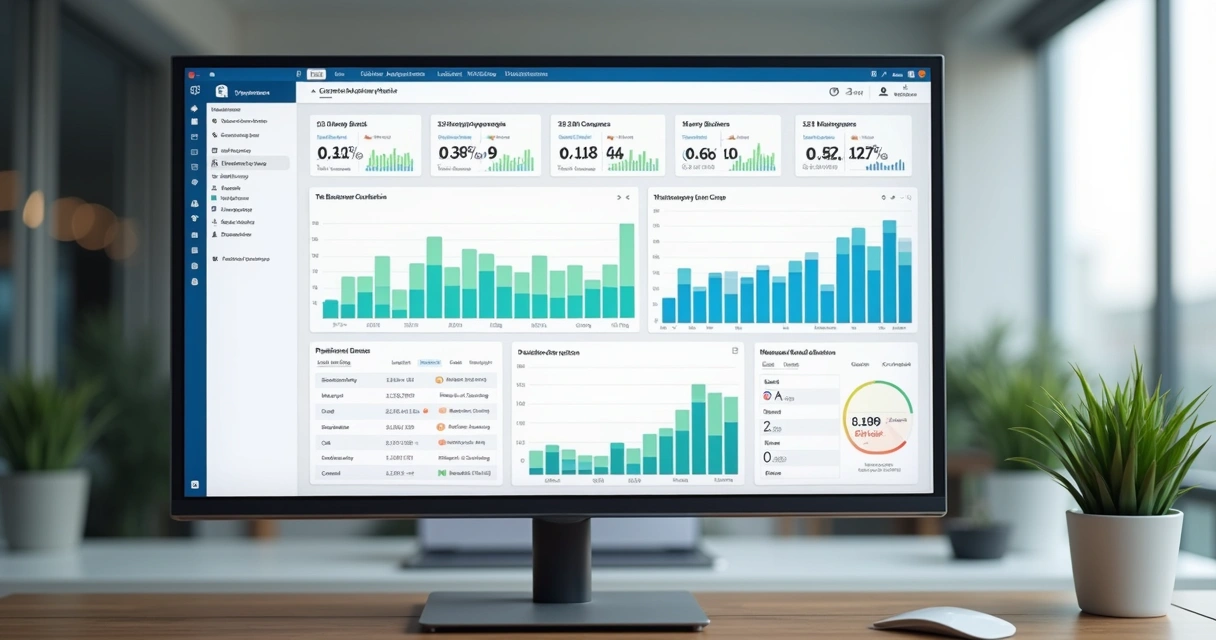 Painel com indicadores de risco de churn por canal 