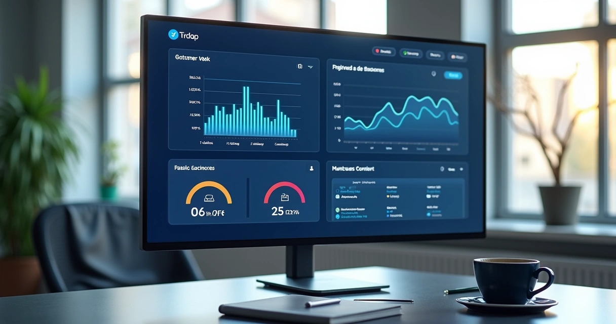 Painel de score de crédito em tela analítica 