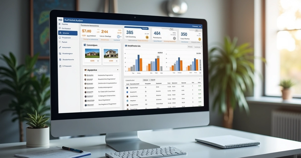 Painel com score de vendedor e dados do imóvel em leilão 