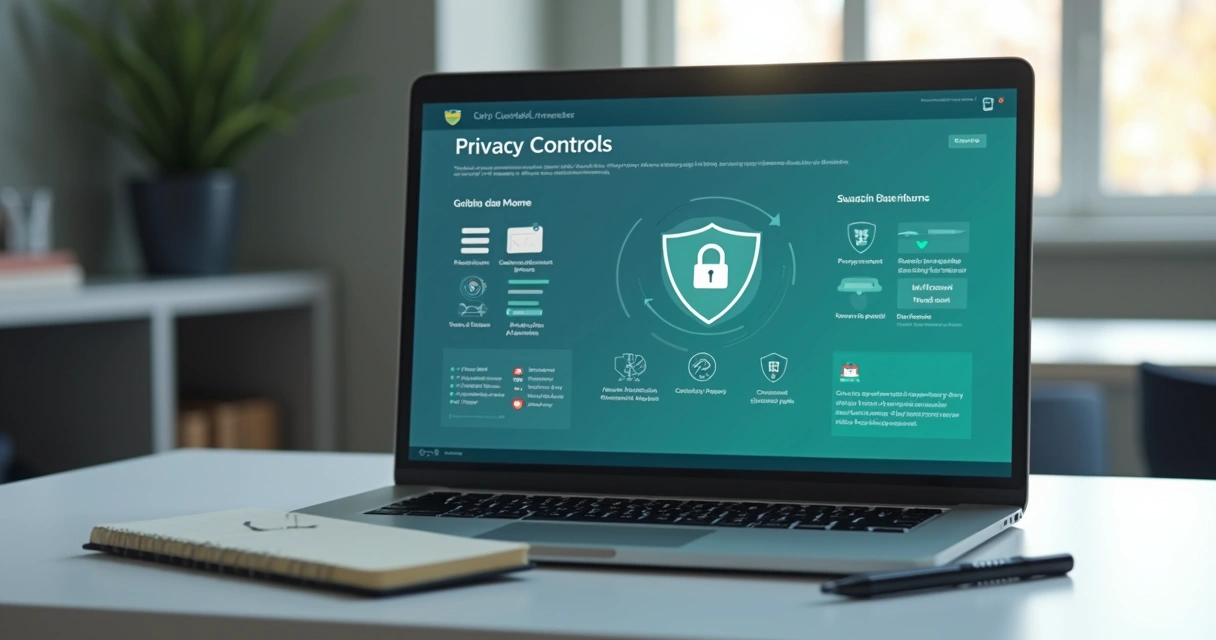 Painel digital com cadeado e dados escolares protegidos 