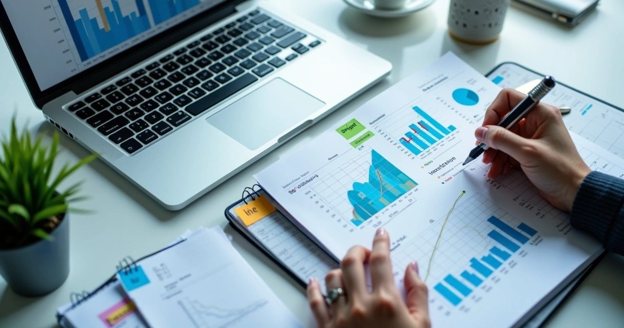 Painel com métricas e sinais de mudança do mercado