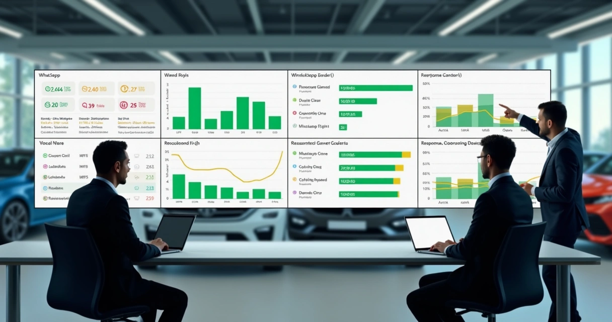Painel de SLA em operação de concessionária