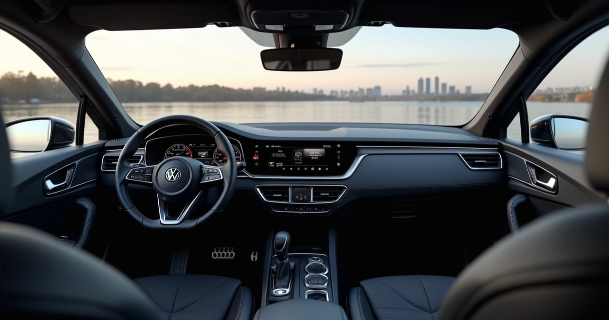 Interior de SUVs compactos mostrando painel digital e central multimídia 