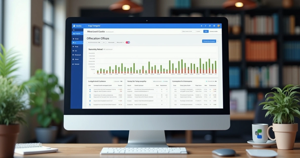 Painel do Tag Manager mostrando gráfico de cliques em links principais 