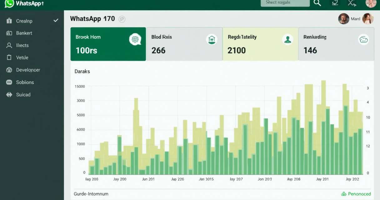 Gráfico colorido com taxas de bloqueio e denúncias em painel digital 