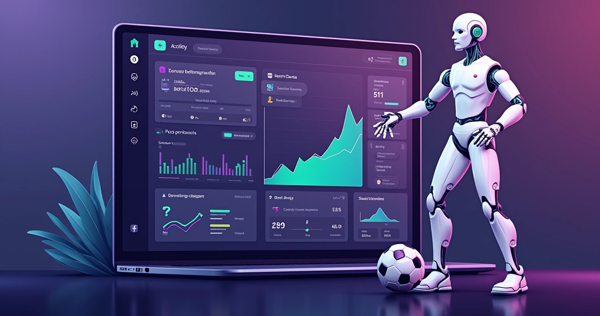 Plataforma de apostas esportivas com IA em ação 