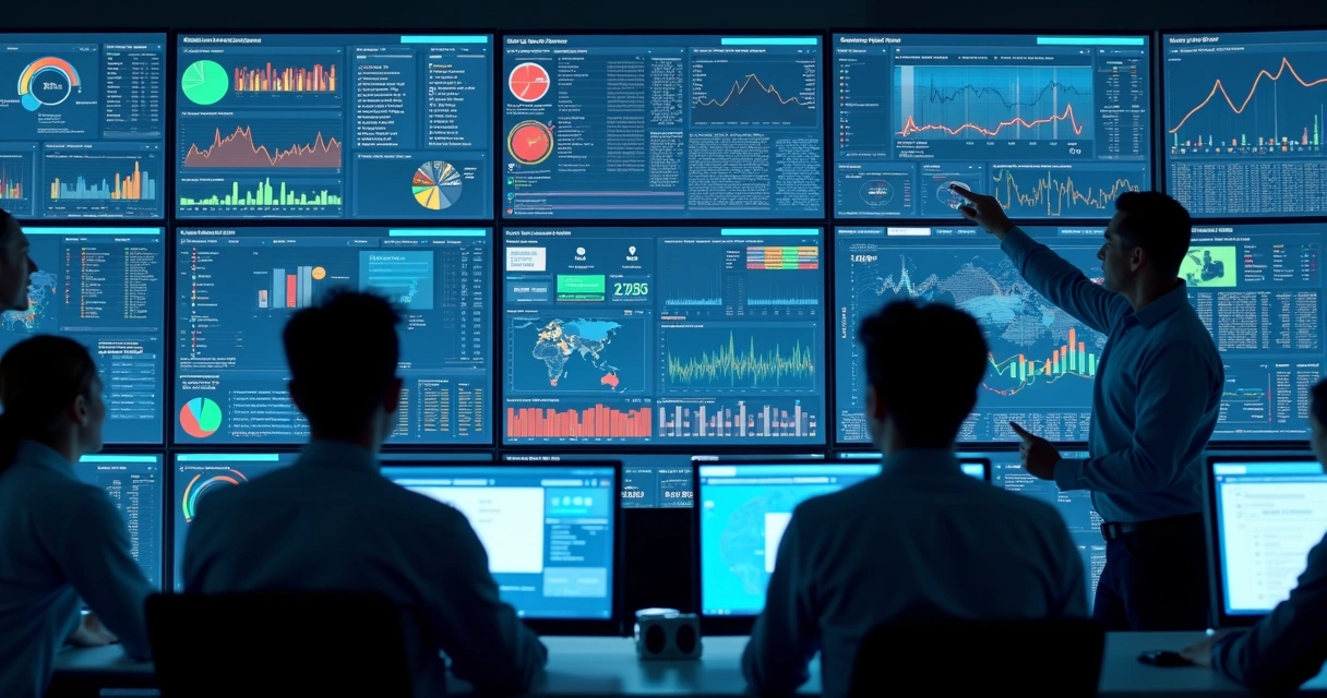 Dashboard de TI em tempo real exibindo alertas críticos 