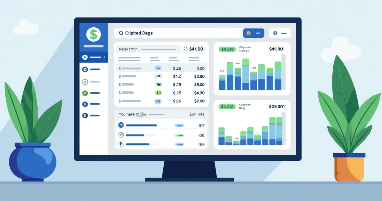 Painel digital mostra taxas transparentes na tela 