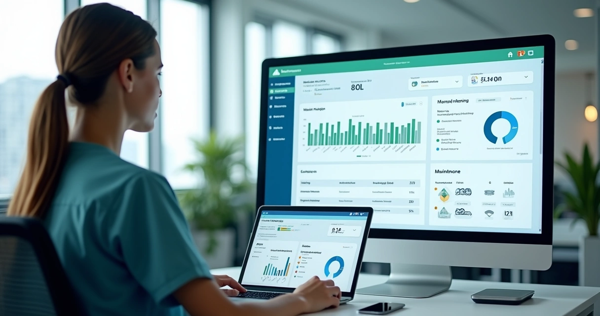 Painel digital com controle de treinamentos hospitalares