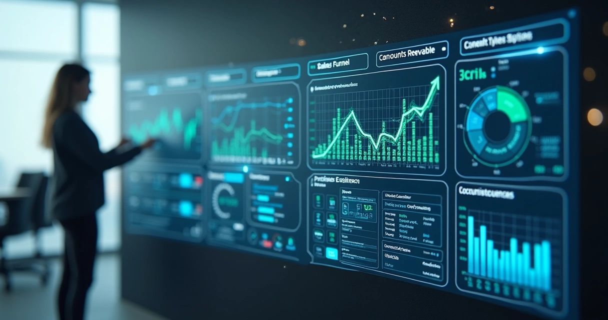 Painel digital mostra vendas, contas a receber, estoque e ordens de serviço integrados 