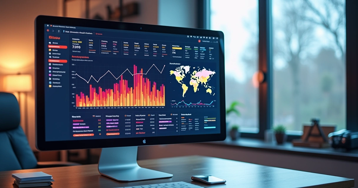 Dashboard de vendas do Power BI com gráficos de evolução e ranking de produtos 