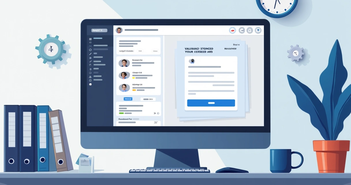 Painel digital mostrando AR digitalizado e lista de correspondências devolvidas
