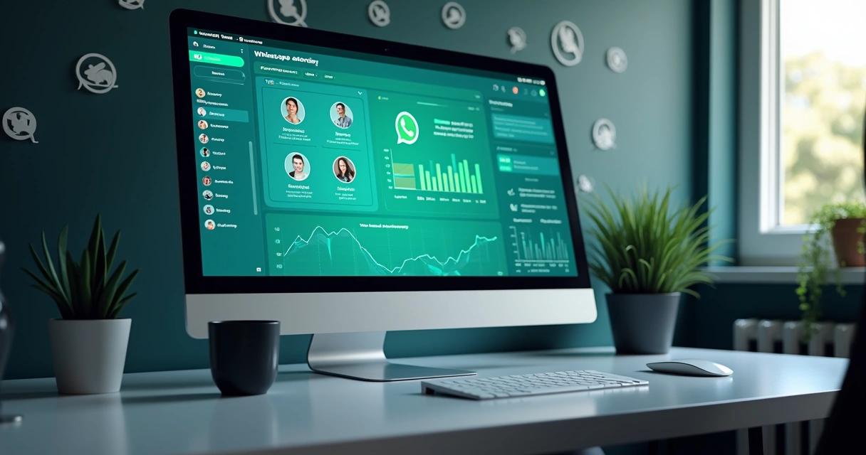 Painel de controle de automação de WhatsApp com múltiplos atendentes 