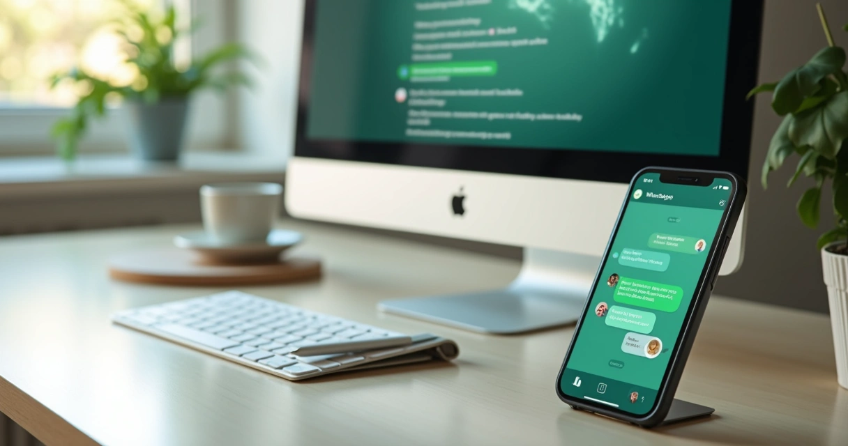 Tela com etiquetas, catálogo e mensagens automáticas no WhatsApp Business 