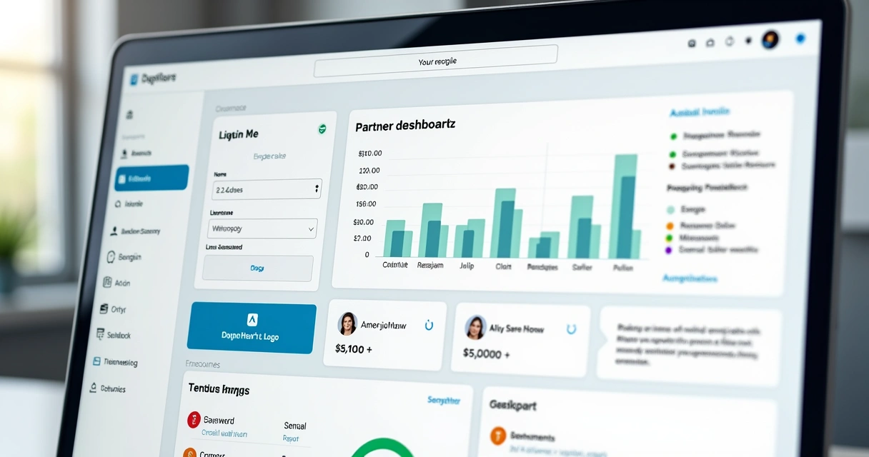 Tela de login personalizada com logotipo da empresa no painel de nota fiscal 