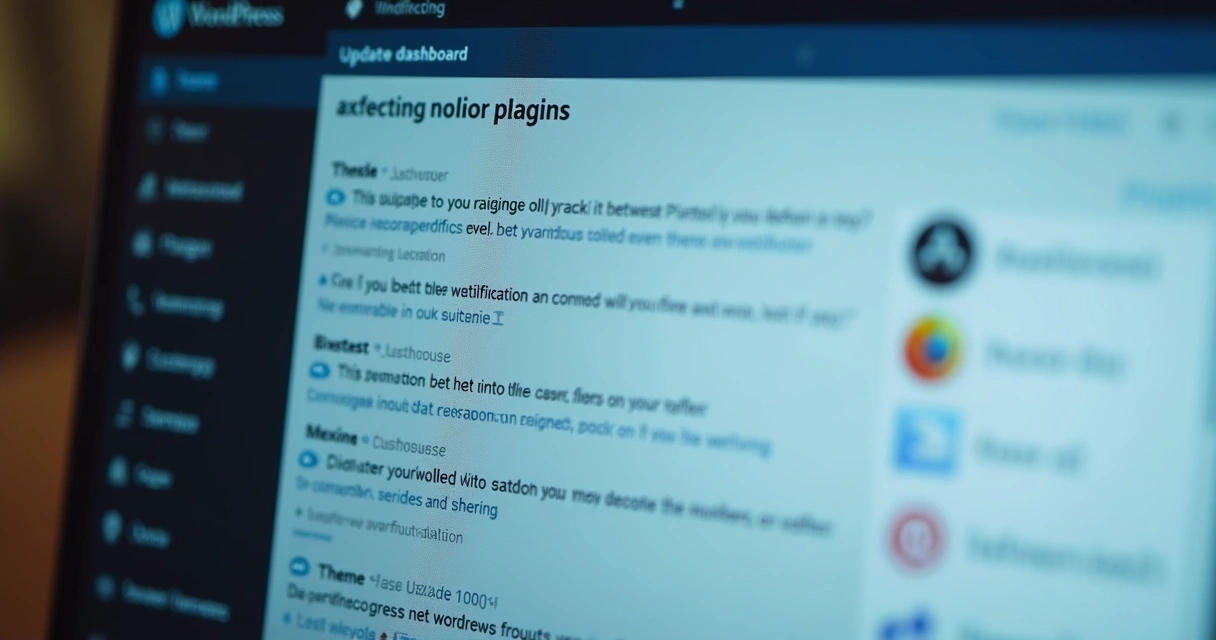 Painel de atualização de plugins e temas no WordPress 