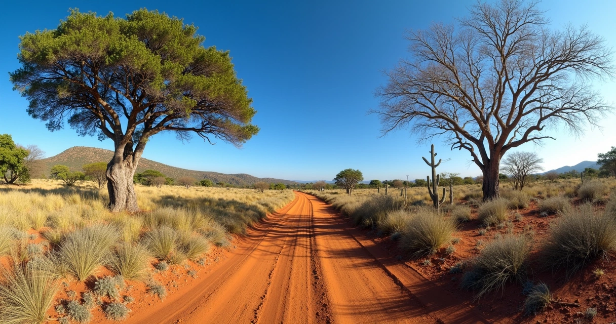 Paisagem mostrando transição entre cerrado e caatinga 
