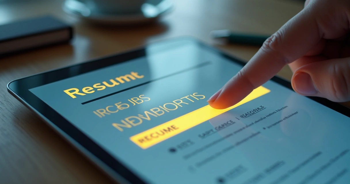 Palavras-chave destacadas em um currículo digital 