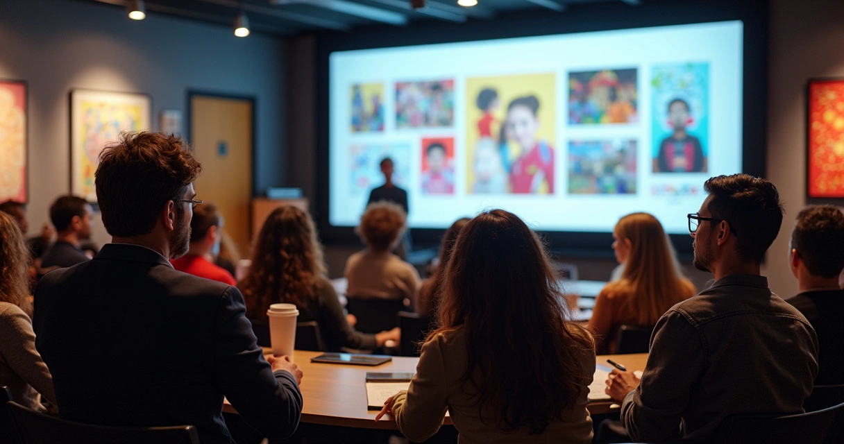 Professor apresenta projeto artístico em palestra interativa com educadores e gestores 