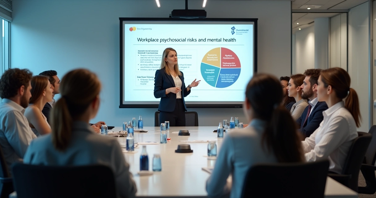 Treinamento sobre riscos psicossociais em ambiente empresarial 