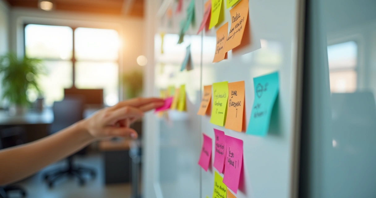 Panel de emociones en una oficina moderna 