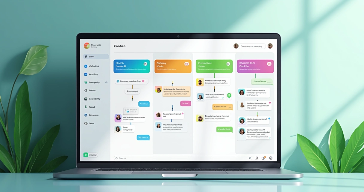 Panel de automatización de flujos de mensajes en CRM integrado con WhatsApp