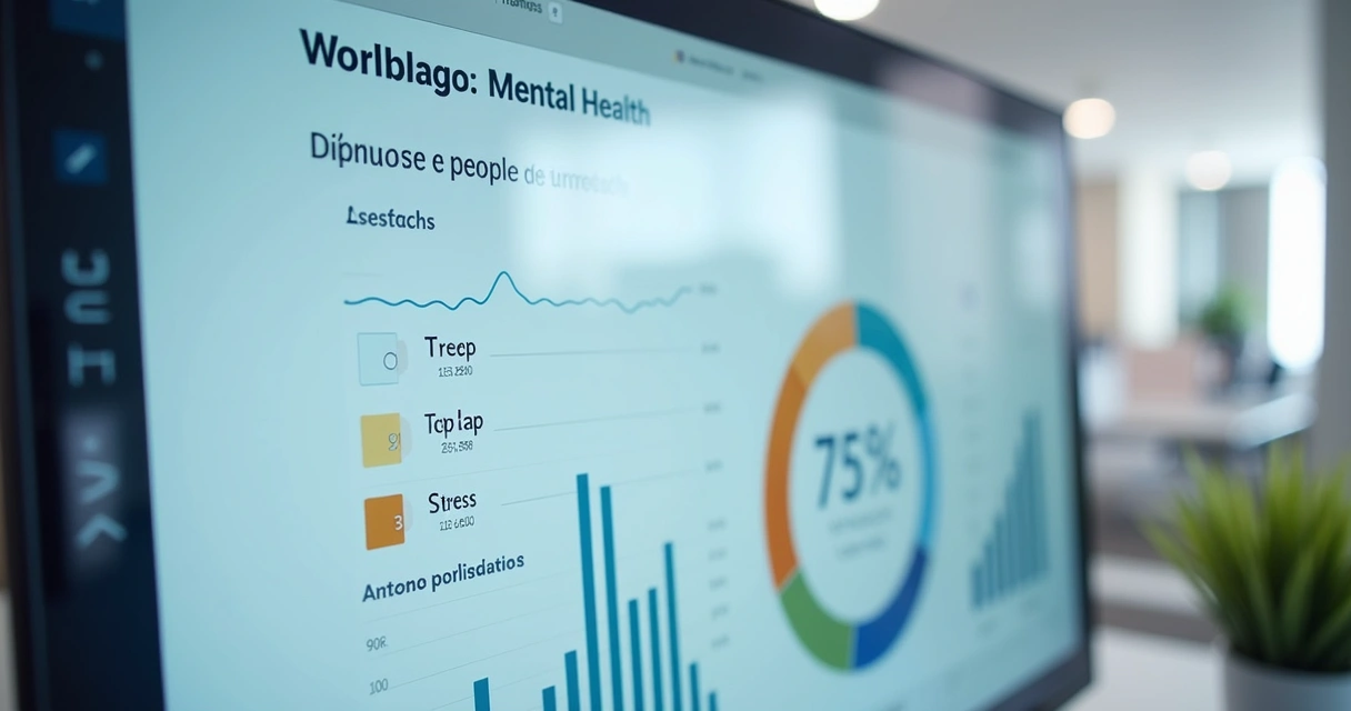 Panel con indicadores de salud mental laboral