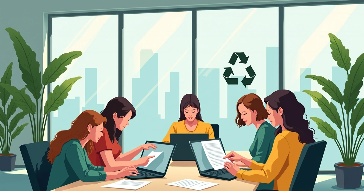 Business people signing documents digitally in a modern paperless office 