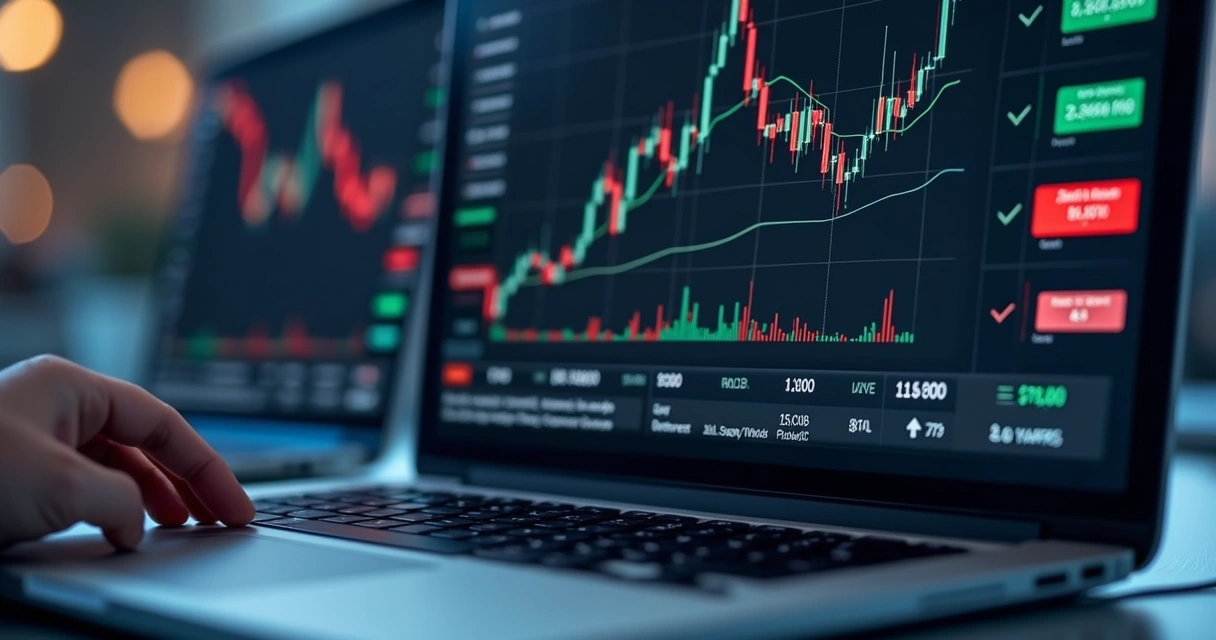 Painel com ordens automáticas de stop loss em execução