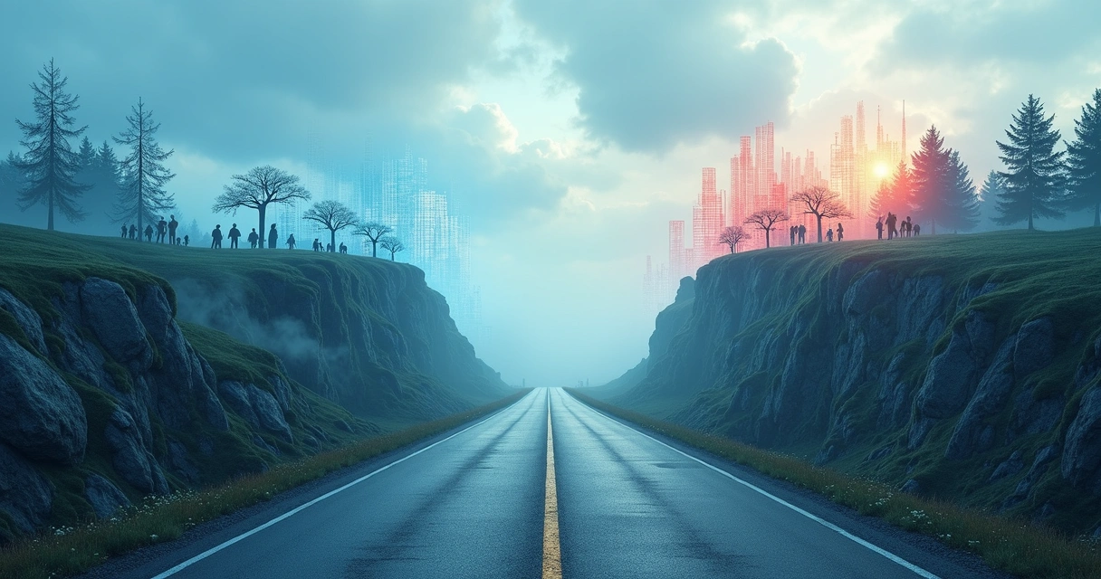 Dois caminhos divergentes: representando confiança e risco em IA