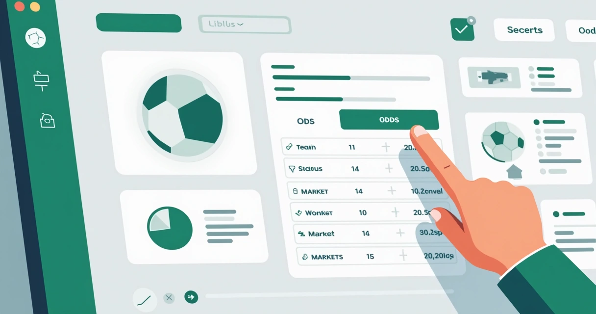 Interface de seleção de parâmetros com foco em odds e situação de favorite 