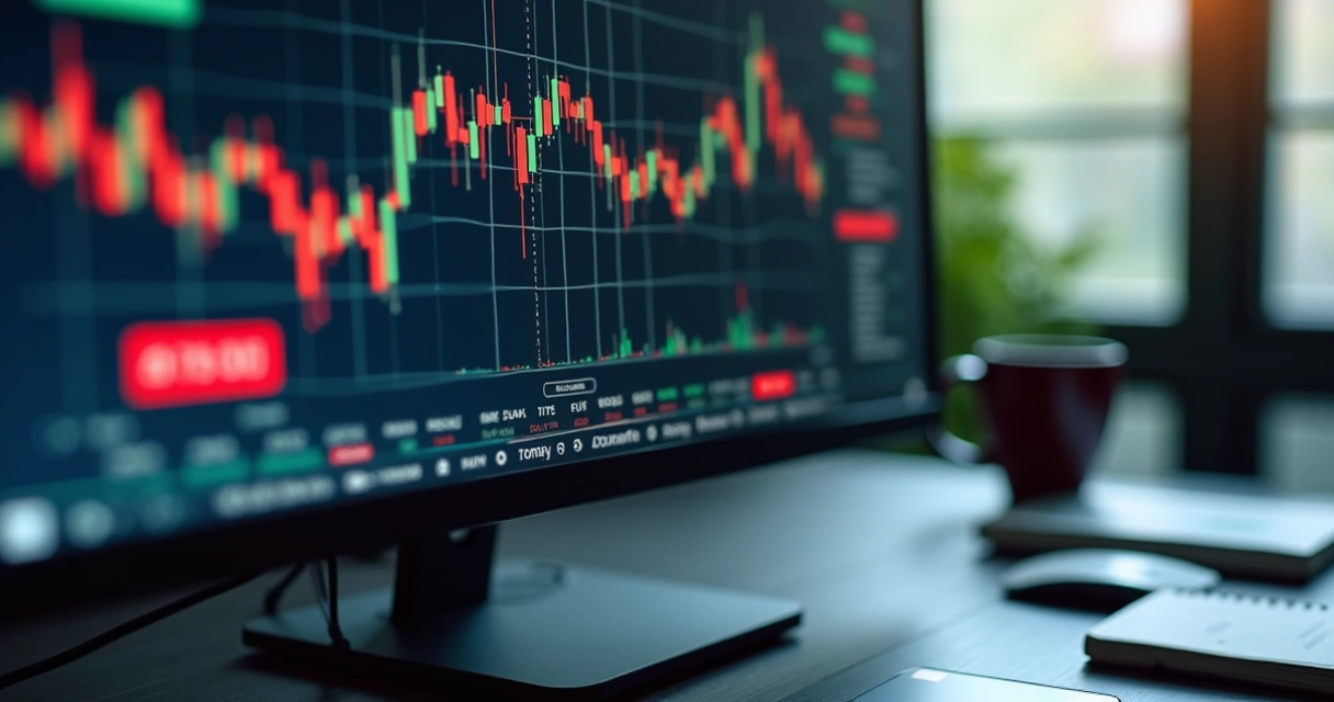 Parâmetros de stop loss programados em tela de plataforma digital 