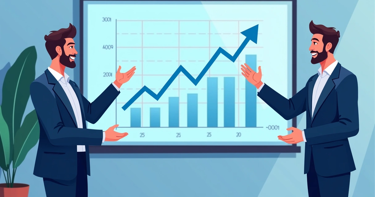 Parceiro de negócios comemorando aumento de leads qualificados 