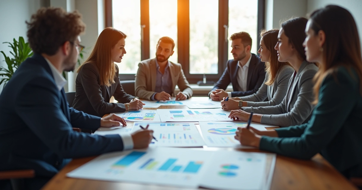 Por que sua empresa precisa de uma cultura partner-first antes de ter um programa Time reunido em círculo discutindo estratégias de parcerias