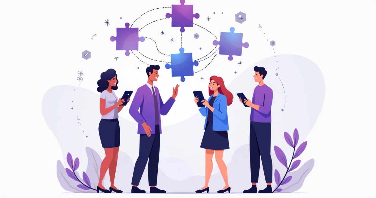 Parceiros SaaS felizes, conectados em rede, celebrando crescimento 