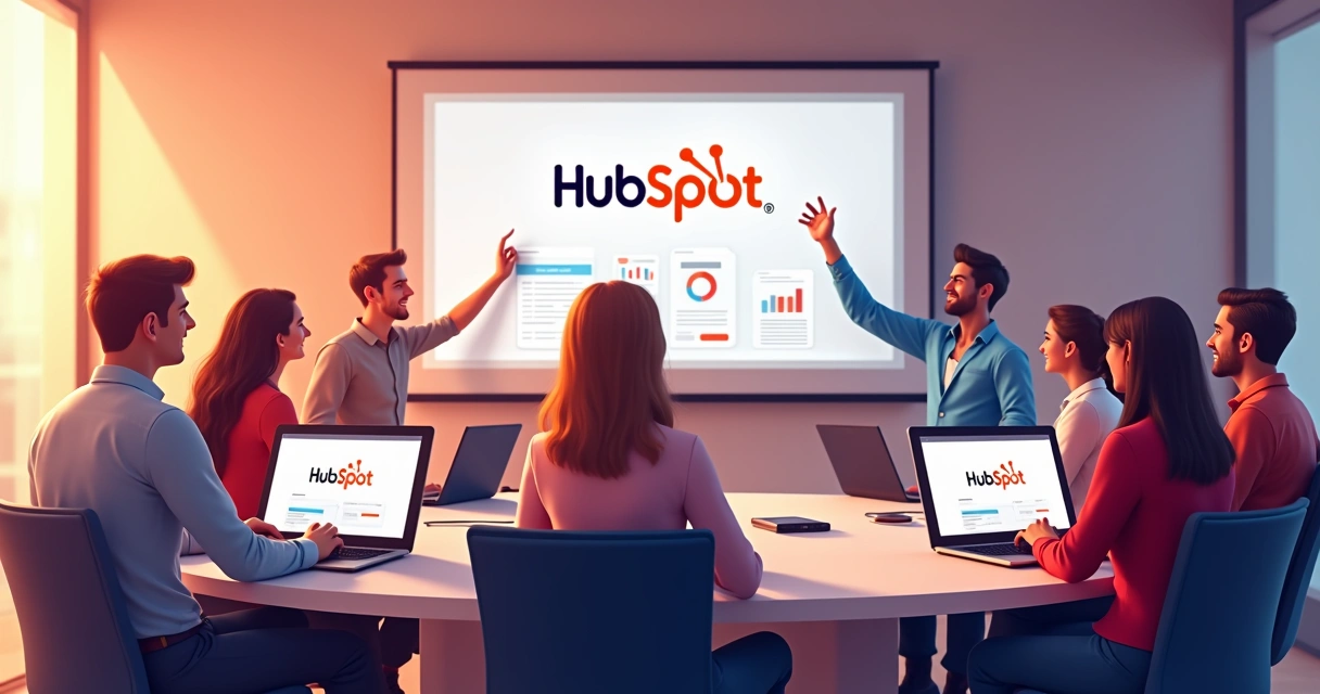 Parceiros da HubSpot em treinamento online 
