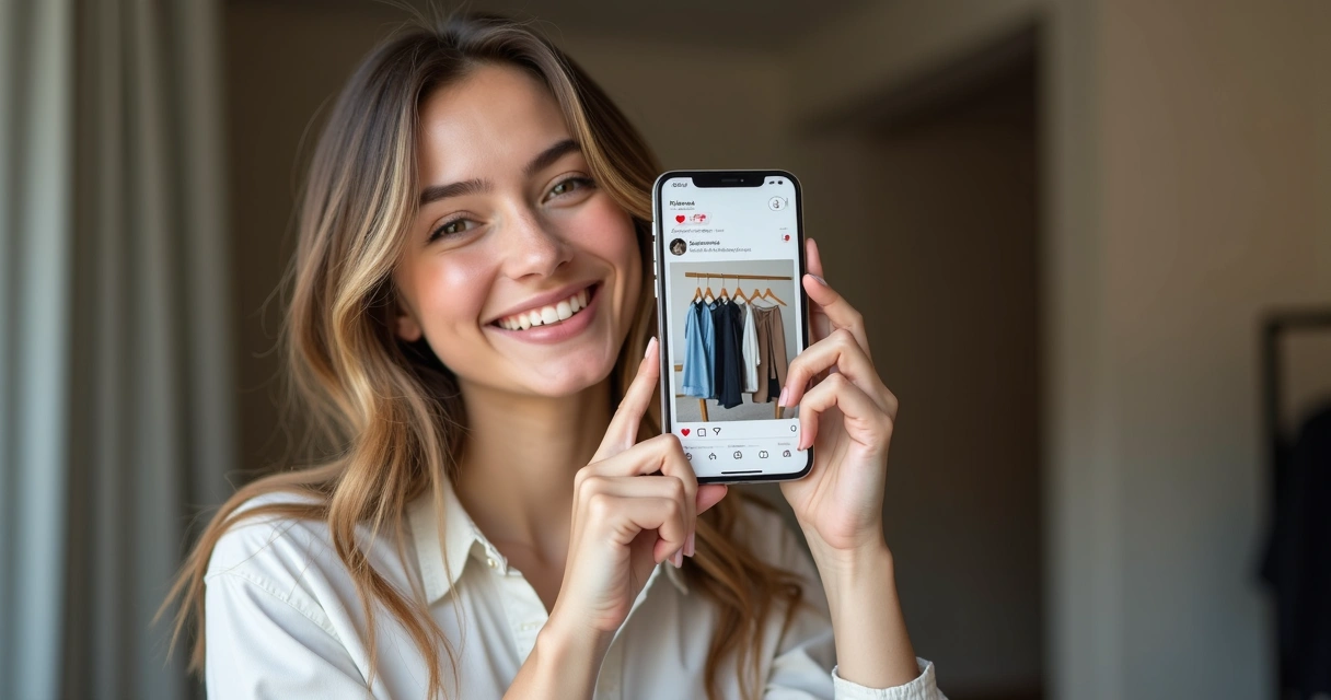 Microinfluenciador apresentando coleção cápsula C&A em rede social 