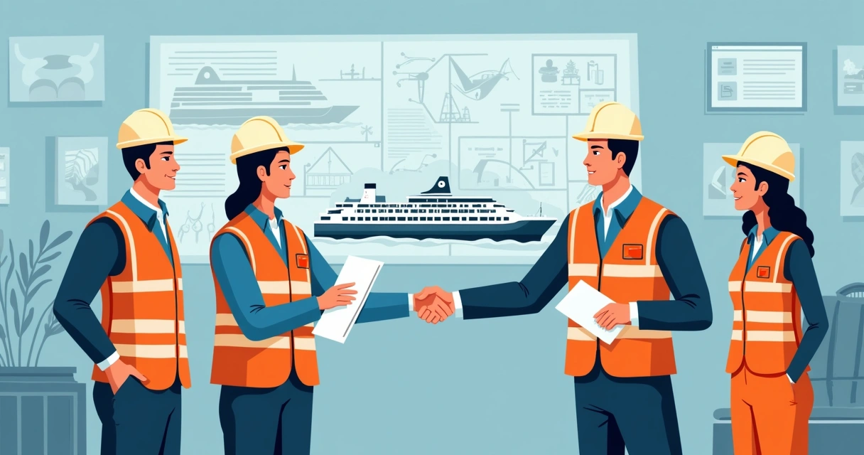 Parceria entre engenheiros do estaleiro Meyer Turku e executivos da Royal Caribbean. 