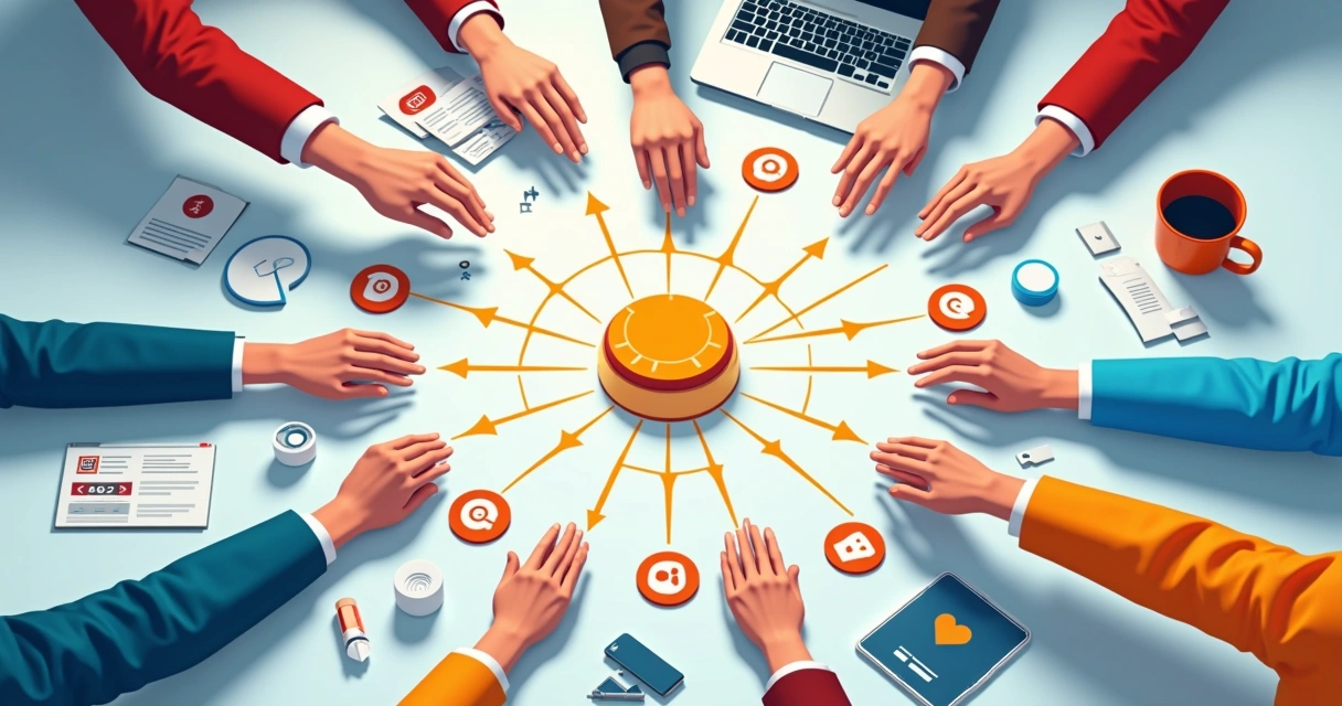 Representação de parcerias estratégicas entre agências digitais e ferramentas 