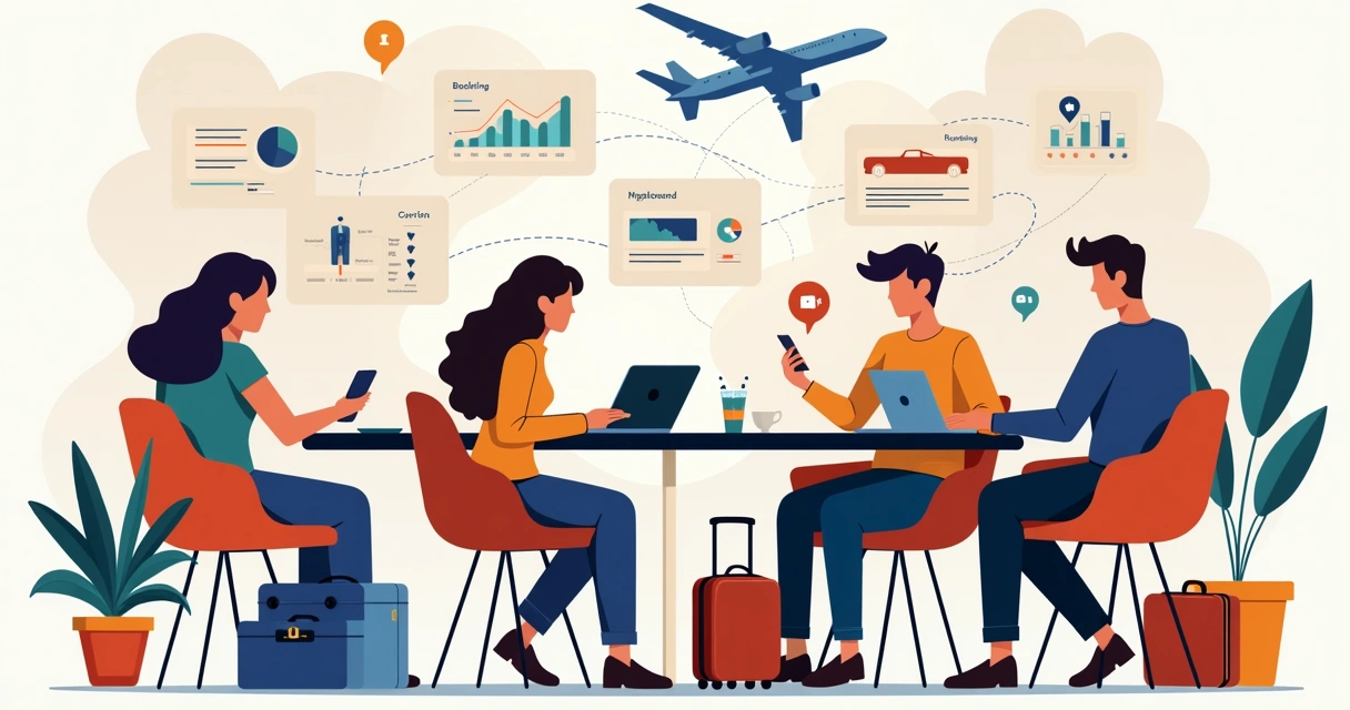 Representação visual de parcerias digitais em turismo 