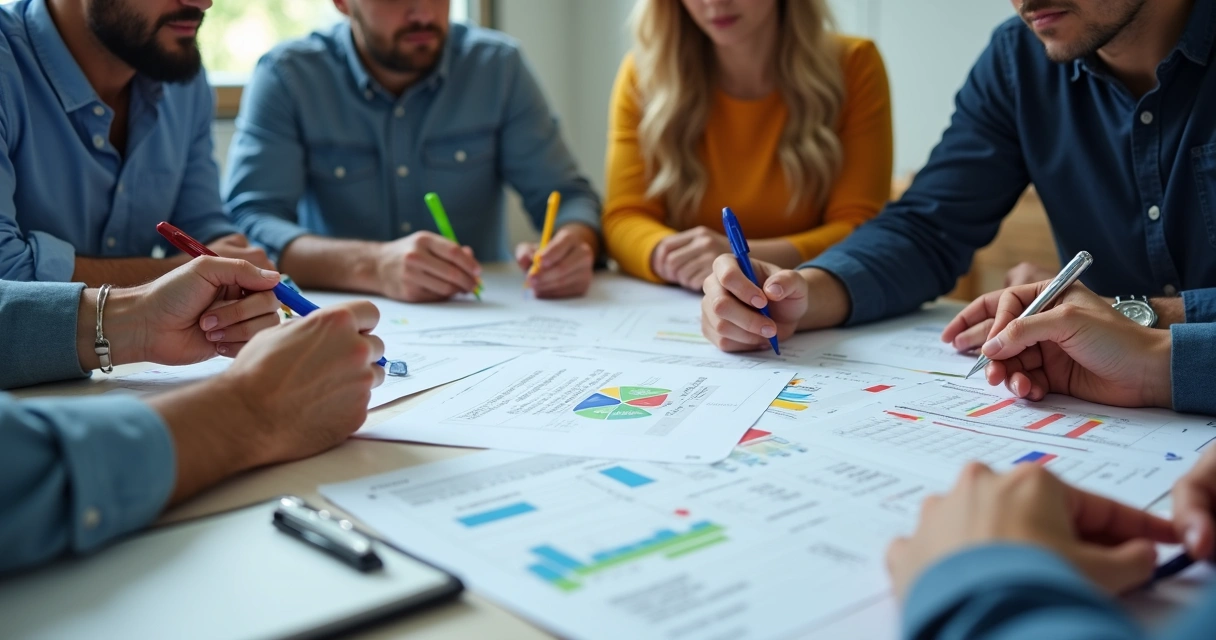 Representantes de trabalhadores e líderes debatendo na reunião da CIPA 