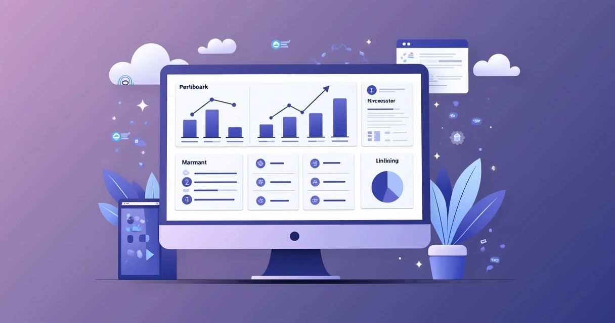 Partner portal dashboard with charts, leads, commissions and training materials 