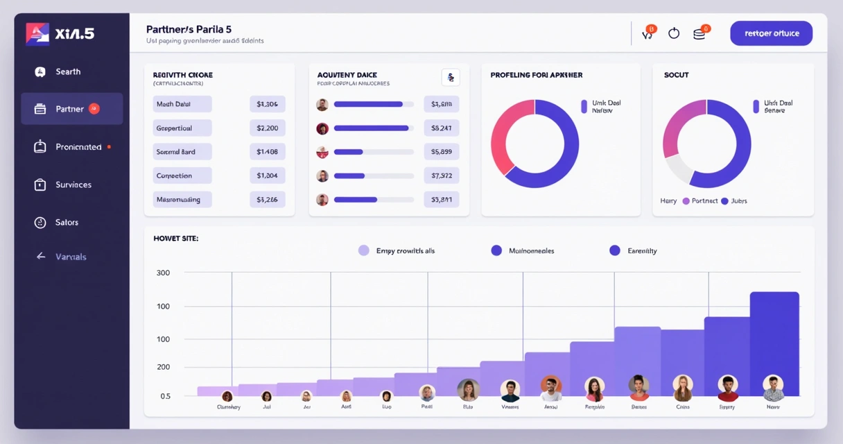 PRM dashboard showing declining partner activity and missing sales records 